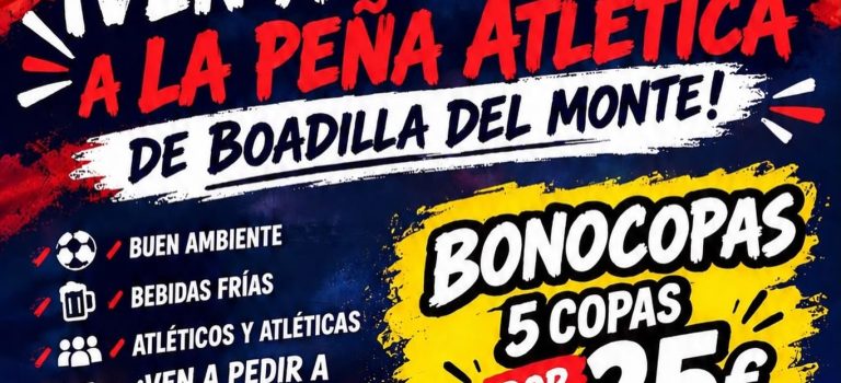 Os esperamos a todos en nuestra carpa del recinto ferial. #boadilla #fiestas #Atleti